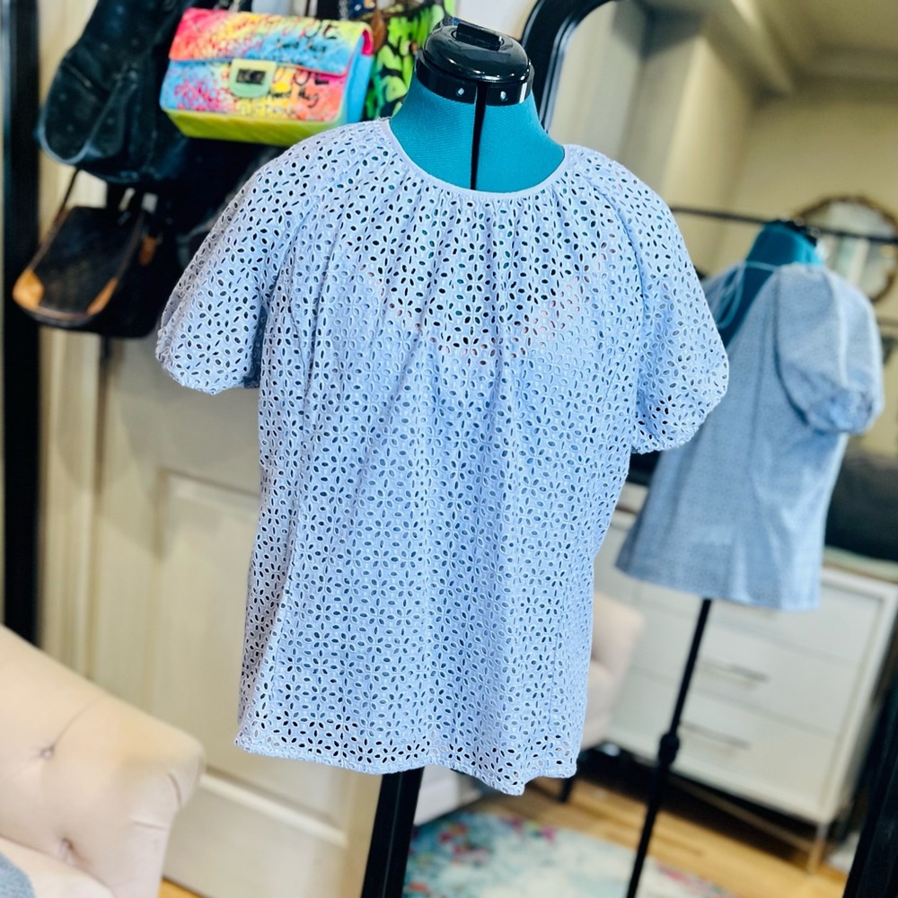 J. Crew Eyelet Blouse